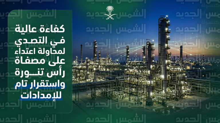 إحباط محاولة اعتداء بطائرة مسيرة استهدفت مصفاة رأس تنورة دون وقوع إصابات أو أضرار