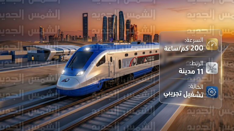 انطلاق الرحلات التجريبية لقطار الركاب لربط 11 مدينة ومنطقة حيوية في دولة الإمارات