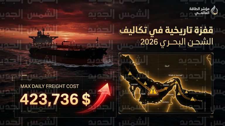 قفزة تاريخية في تكاليف شحن النفط العالمي لتتجاوز 423 ألف دولار يومياً وسط توترات مضيق هرمز