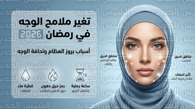ما هو “الحرق الصامت”؟.. سر تبدل شكل الوجه وبروز ملامح الفك بعد مرور 14 يوماً من صيام رمضان 1447