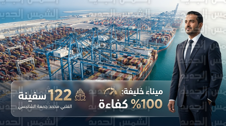 ميناء خليفة يعمل بكامل طاقته الاستيعابية وأسطول مجموعة موانئ أبوظبي يواصل نشاطه الاعتيادي خارج منطقة التوتر