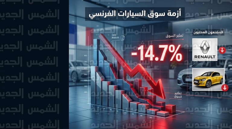 هبوط حاد في مبيعات السيارات بفرنسا بنسبة 14.7% خلال فبراير 2026 وسط ضغوط اقتصادية متزايدة